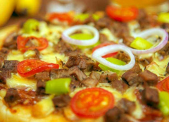 蘑菇橄榄义式风味黑椒猪肉Pizza你吃过吗