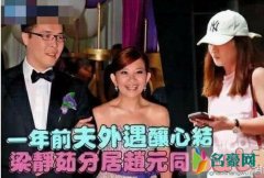 赵元同疑出轨网红 在梁静茹极力挽回下才选择回归家庭