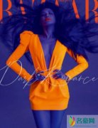 舒淇荧光橙造型 网友：认不出来有点吓人