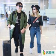 黄多多染金发现身机场 戴着渔夫帽和墨镜像国际超模