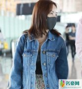 杨蓉低调现身机场 素颜口罩遮面难掩白皙皮肤状态好