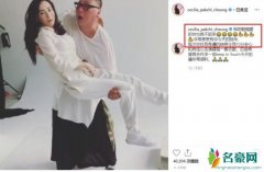 张柏芝被男子熊抱 网友猜测该男子是孩子父亲