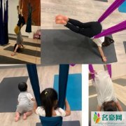 王力宏小儿子出镜 在地上练习爬行胖嘟嘟的呆萌可爱