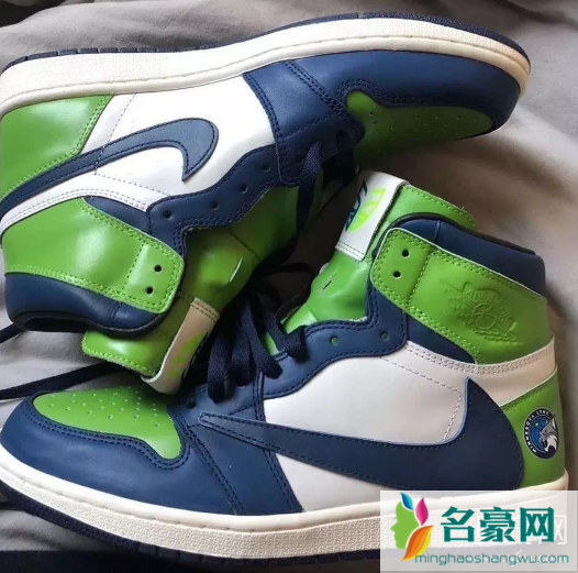 Travis Scott上脚AJ1倒钩新配色 aj1倒钩的钩子为什么不一样