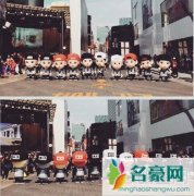 mini EXO现身明洞为表对歌迷们的诚挚谢意