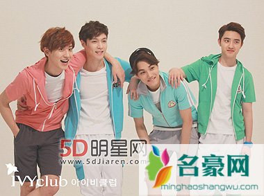EXO IVYCLUB夏季画报公开 展现清新学长范