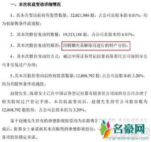 曝赵薇哥哥离婚 前嫂子拿走5亿股票