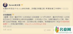莫文蔚为民祈福 望重庆坠江公交车救援顺利