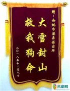 大学生被救心存感激送另类锦旗 大雪封山救我狗命