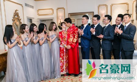 陈紫函戴向宇西班牙大婚 中西合璧完美落幕