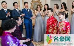 陈紫函戴向宇西班牙大婚 中西合璧完美落幕