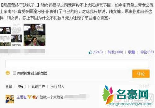 陶晶莹疑似想来内地捞金 反招网友抵制王思聪臭骂