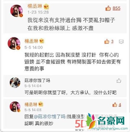 杨丞琳对遭网络霸凌表态 曾数度澄清非台独