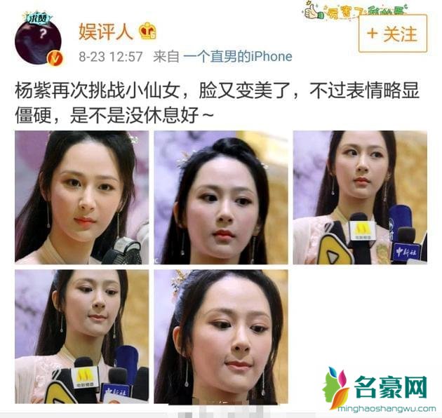 杨紫霸气回怼